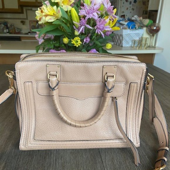 LN $345 Rebecca Minkoff FS Tan Regan Satchel Tote (FREE SHIP!) - Picture 3 of 15